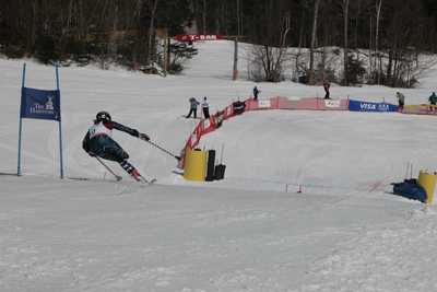 Ski race at the Alpine Nationals in Waterville Valley, NH