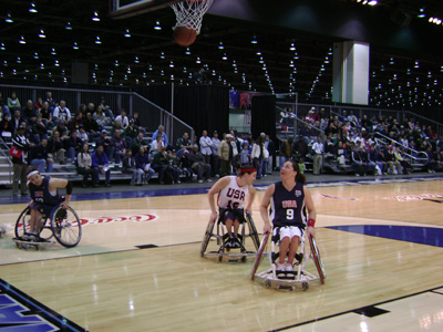 Half court exhibition game