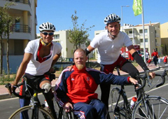 Paul Martin, Mark Zupan & Ron Williams training in Athens