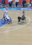 The US Men's Wheelchair Basketball Team takes on Israel.